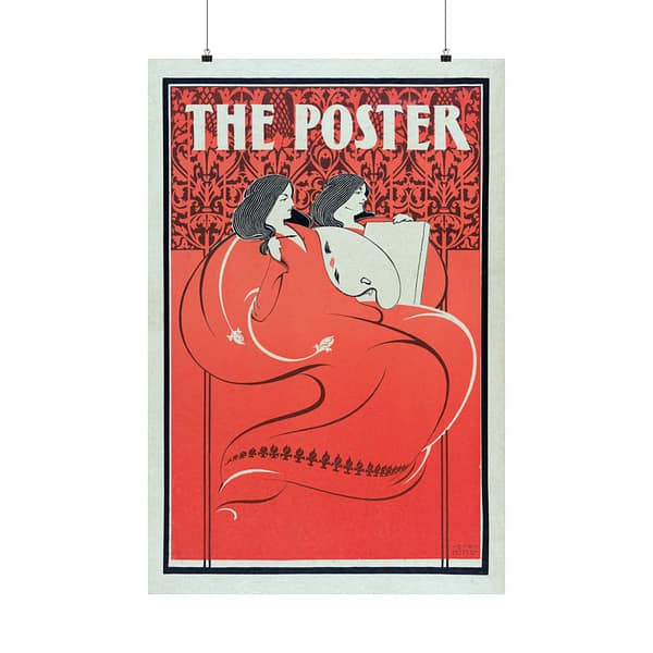 7679420525325853565_2048-1.jpeg The Poster, Miss Art and Miss Litho – Elisha Brown Bird (1896) – Art Nouveau Poster Print