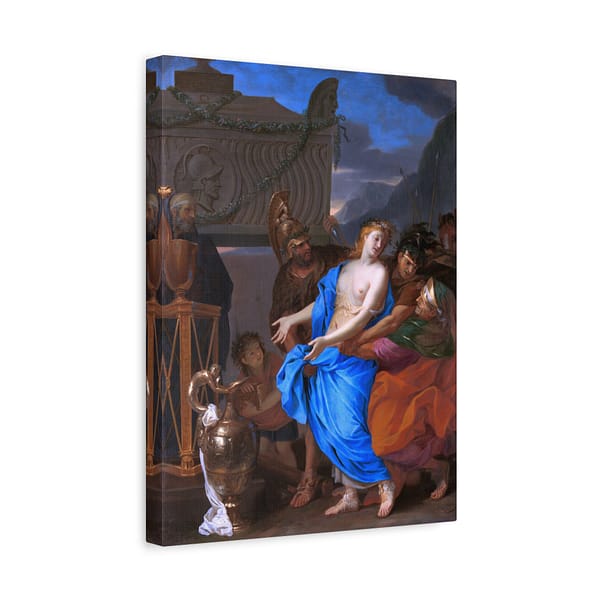 7963725440006898110_2048-1.jpeg The Sacrifice of Polyxena – Charles Le Brun (1647) – Classical Canvas Print