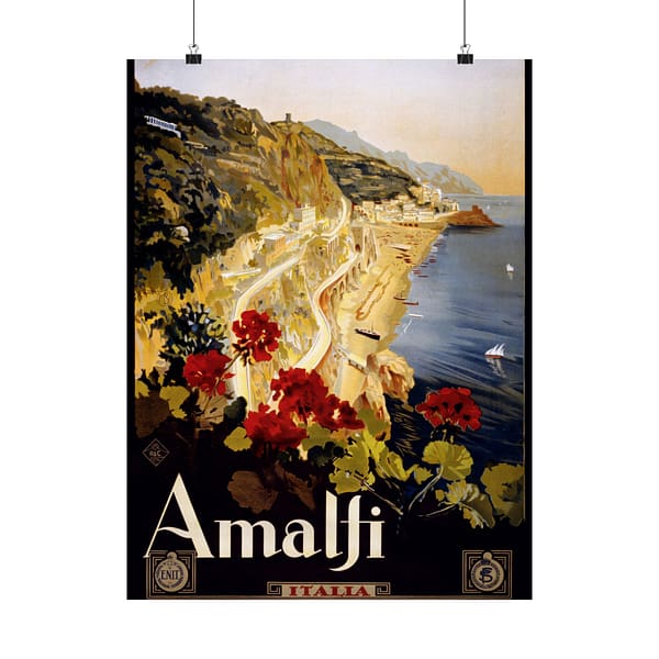 7989427237907282065_2048-1.jpeg Amalfi Coast, Italy – ENIT Italian National Tourist Board – Vintage Travel Poster Print