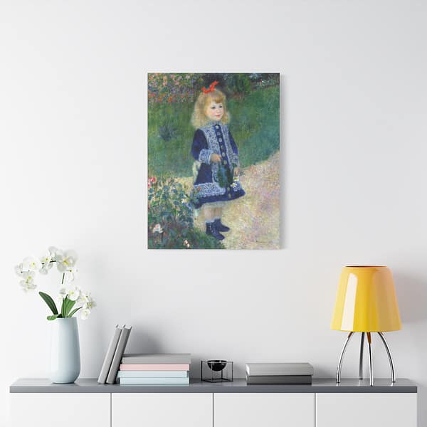 8057949664405604166_2048-1.jpeg A Girl With a Watering Can – Pierre-Auguste Renoir (1876) – Impressionist Canvas Print