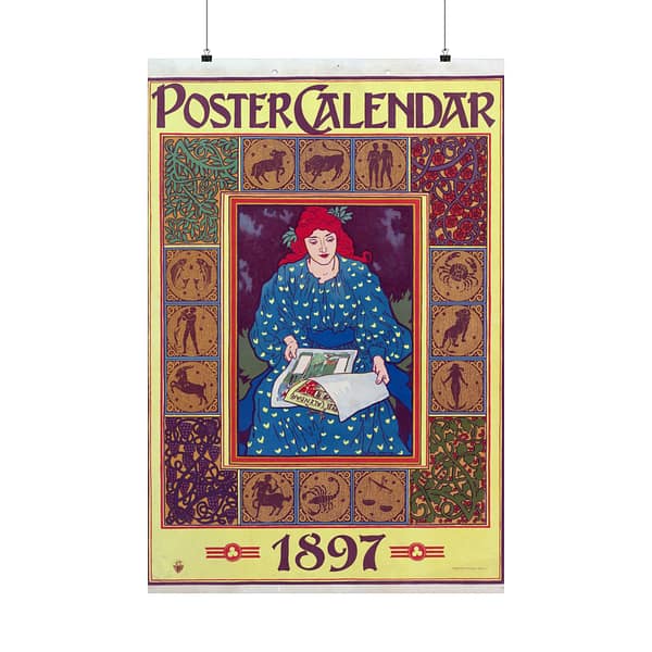 8151087357877716647_2048-1.jpeg Poster Calendar – Louis John Rhead (1897) – Art Nouveau Poster Print