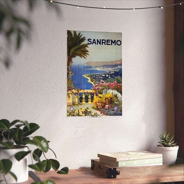 8212147909615412762_2048-1.jpeg Sanremo, Italy – ENIT Italian National Tourist Board (c. 1920) – Vintage Travel Poster Print