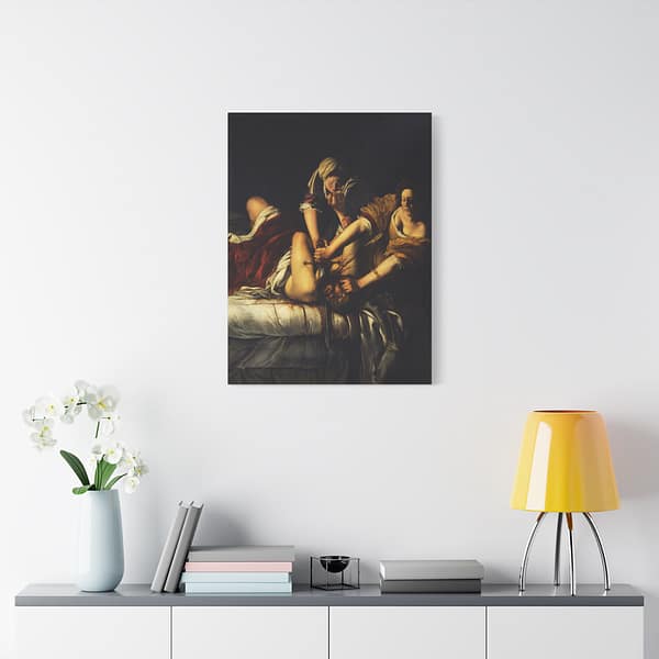 8317728151637398820_2048-1.jpeg Judith Slaying Holofernes – Artemisia Gentileschi (c. 1612-1613) – Classical Canvas Print