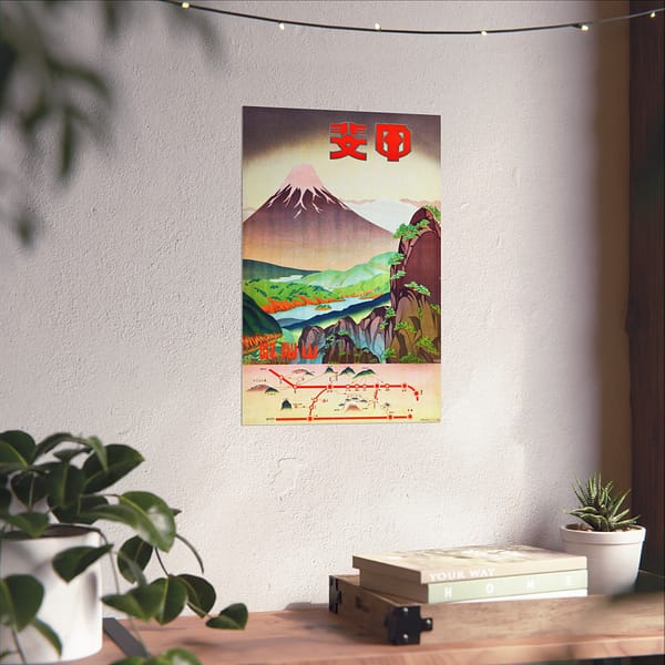 8555254141938310512_2048-1.jpeg Fields of Color, Yamanashi Prefecture – Japanese Railways (c. 1930s) – Vintage Travel Poster Print