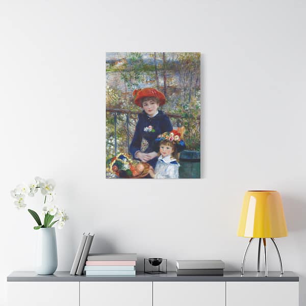 8670431415536655018_2048-1.jpeg Two Sisters (On the Terrace) – Pierre-Auguste Renoir (1881) – Impressionist Canvas Print