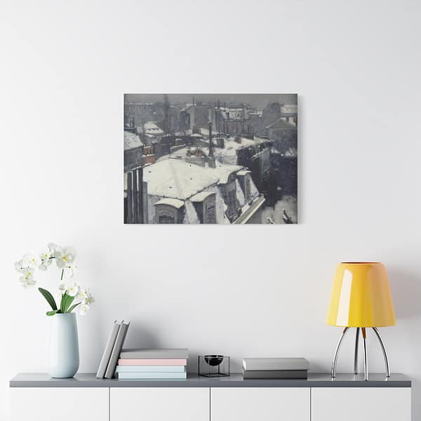 8948377805335601174_2048-1.jpeg Vue de toits (Effet de neige) – Gustave Caillebotte (c. 1878-79) – Impressionist Canvas Print
