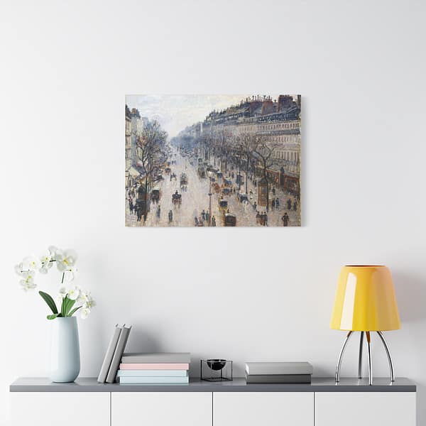 9117837160203873438_2048-1.jpeg Boulevard Montmartre on a Winter Morning – Camille Pissarro (1897) – Impressionist Canvas Print