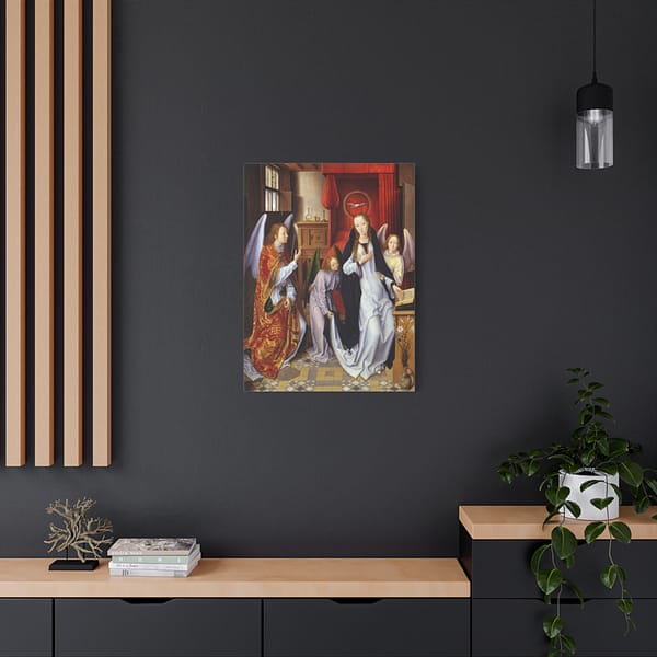 9357188434382527187_2048-1.jpeg The Annunciation – Hans Memling (c. 1480s) – Renaissance Canvas Print