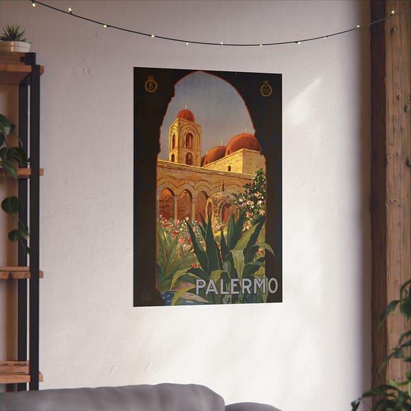 9378975998995373123_2048-1.jpeg Palermo, Sicilia (Sicily) – ENIT Italian National Tourist Board (c. 1920) – Vintage Travel Poster Print