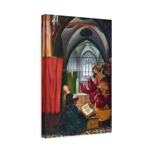 9626702501934762923_2048-1.jpeg Isenheim Altarpiece (Annunciation panel) – Matthias Grünewald (c. 1512-1516) – Renaissance Canvas Print