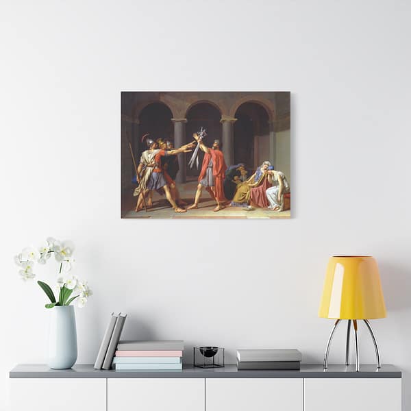9919905721672184516_2048-1.jpeg Oath of the Horatii – Jacques-Louis David (1784) – Classical Canvas Print
