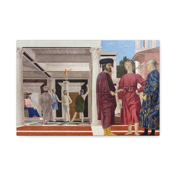 994455024238324509_2048-1.jpeg The Flagellation of Christ – Piero della Francesca (c. 1455-1460) – Renaissance Canvas Print