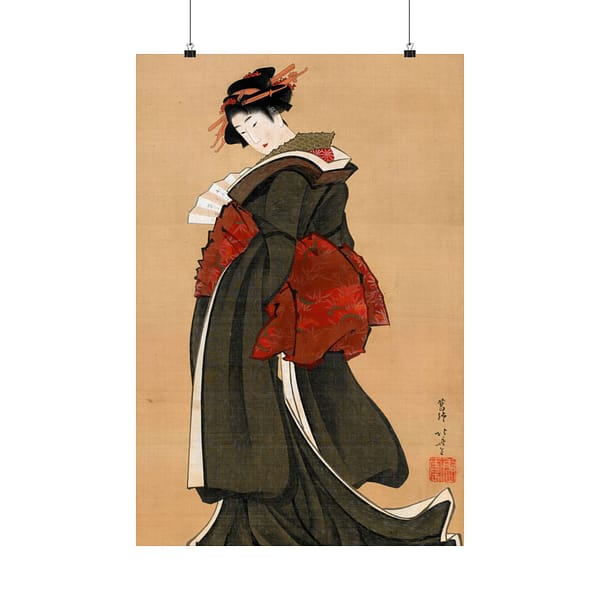 1134110481027741338_2048-1.jpeg Woman Holding a Fan - Katsushika Hokusai (c. 1810-1811) - Japanese Woodblock Poster Print