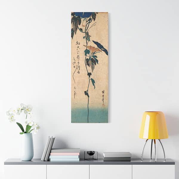 11918743957216235196_2048-1.jpeg Grasshopper and Morning Glory Vine - Utagawa Hiroshige (1835) - Japanese Woodblock Canvas Print