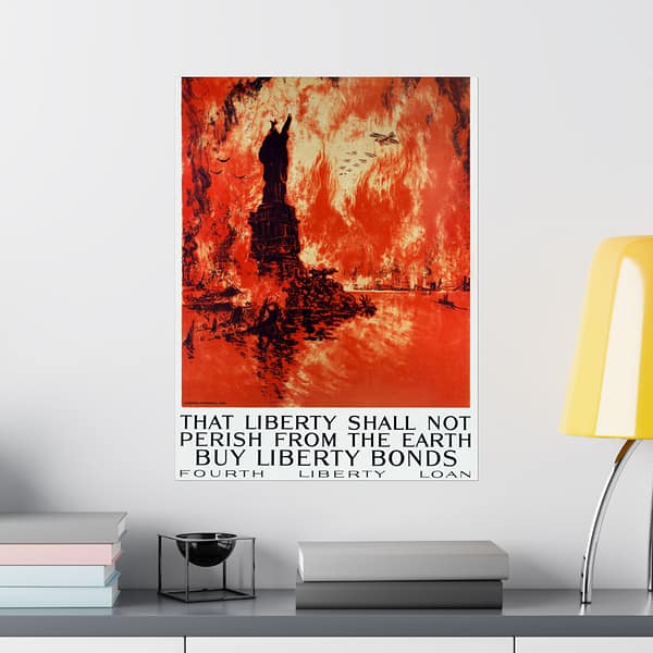 12725321831434672682_2048.jpeg That Liberty Shall Not Perish From the Earth - Buy Liberty Bonds - Joseph Pennell (1918) - Patriotic WWI Poster Print