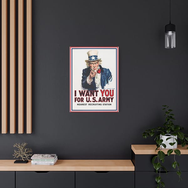 13163221803480430500_2048.jpeg I Want You for U.S. Army - James Montgomery Flagg (1917) - Patriotic WWI Canvas Print