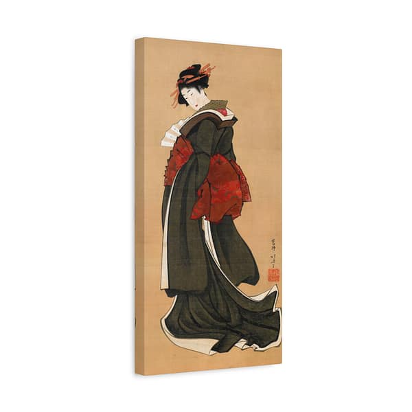 14291484010035593724_2048.jpeg Woman Holding a Fan - Katsushika Hokusai (c. 1810-1811) - Japanese Woodblock Canvas Print