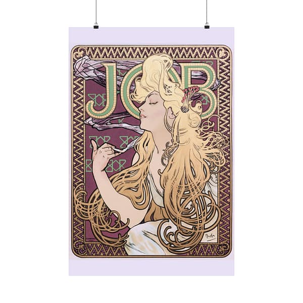 14642665246553864424_2048.jpeg Job Cigarettes ad - Alphonse Mucha (1896) - Art Nouveau Poster Print