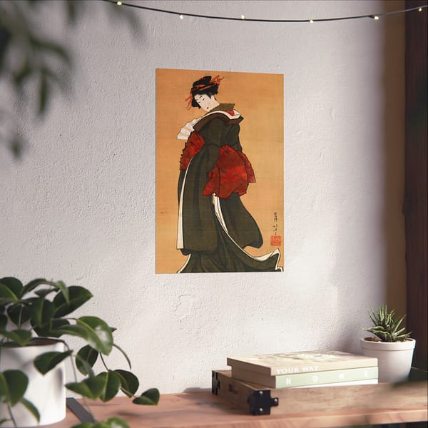 15979272449859336592_2048.jpeg Woman Holding a Fan - Katsushika Hokusai (c. 1810-1811) - Japanese Woodblock Poster Print