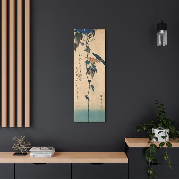 16068198061085016469_2048-1.jpeg Grasshopper and Morning Glory Vine - Utagawa Hiroshige (1835) - Japanese Woodblock Canvas Print
