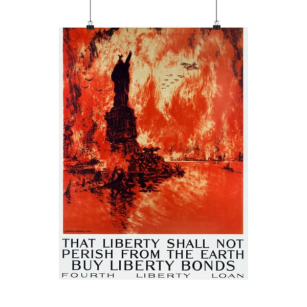 17582682832414631345_2048.jpeg That Liberty Shall Not Perish From the Earth - Buy Liberty Bonds - Joseph Pennell (1918) - Patriotic WWI Poster Print