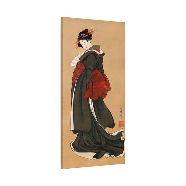 18007592127511850370_2048.jpeg Woman Holding a Fan - Katsushika Hokusai (c. 1810-1811) - Japanese Woodblock Canvas Print