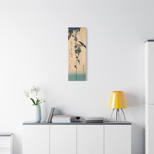 2139606037644836796_2048-1.jpeg Grasshopper and Morning Glory Vine - Utagawa Hiroshige (1835) - Japanese Woodblock Canvas Print