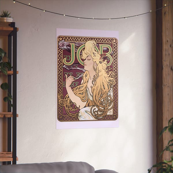 2985181756630540334_2048.jpeg Job Cigarettes ad - Alphonse Mucha (1896) - Art Nouveau Poster Print