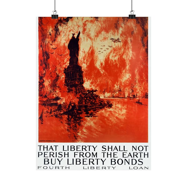 4591355229012585790_2048.jpeg That Liberty Shall Not Perish From the Earth - Buy Liberty Bonds - Joseph Pennell (1918) - Patriotic WWI Poster Print