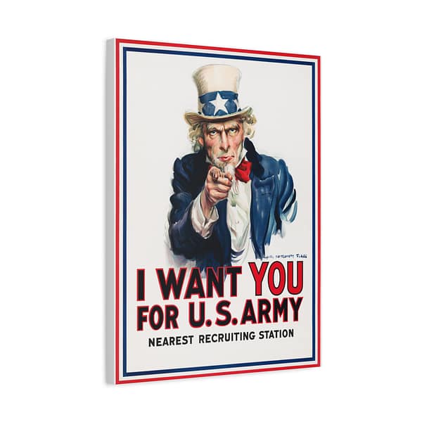 4916991764554368902_2048.jpeg I Want You for U.S. Army - James Montgomery Flagg (1917) - Patriotic WWI Canvas Print