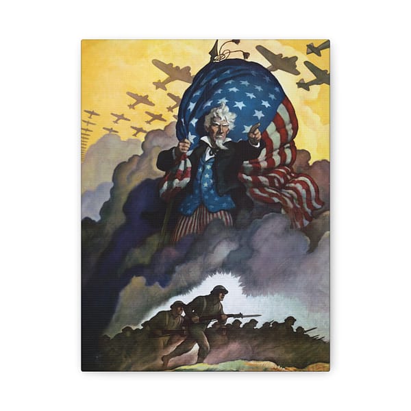 5715728771190936020_2048.jpeg Buy War Bonds - Newell Convers Wyeth (1942) - Patriotic WWII Canvas Print