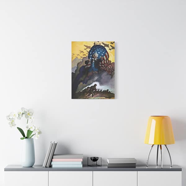 5984632324533003771_2048.jpeg Buy War Bonds - Newell Convers Wyeth (1942) - Patriotic WWII Canvas Print