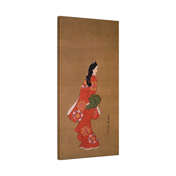 6401883172336602932_2048.jpeg Beauty Looking Back - Hishikawa Moronobu (c. 17th century) - Japanese Woodblock Canvas Print