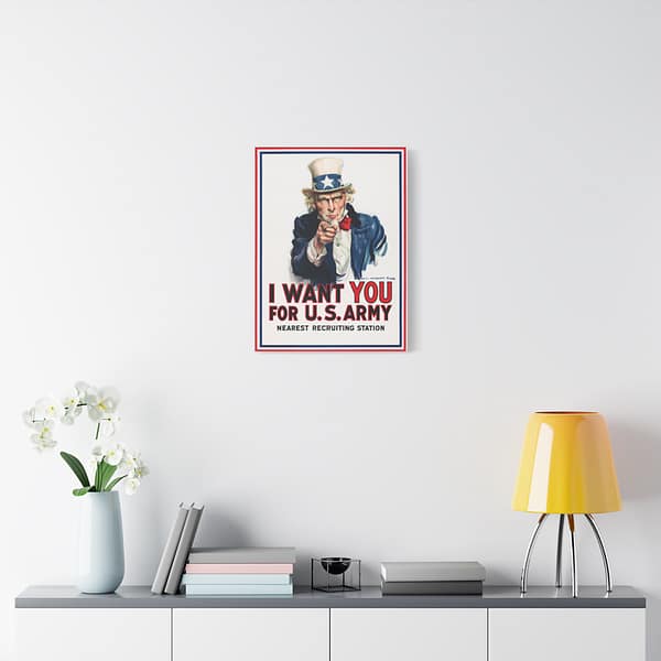 828569219318897764_2048.jpeg I Want You for U.S. Army - James Montgomery Flagg (1917) - Patriotic WWI Canvas Print