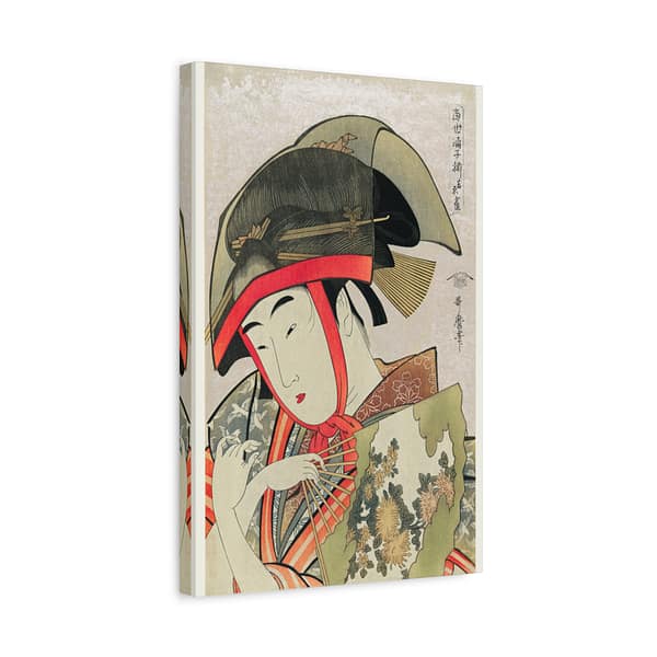 872390179068548496_2048.jpeg Yoshiwara Suzume - Kitagawa Utamaro (1780) - Japanese Woodblock Canvas Print