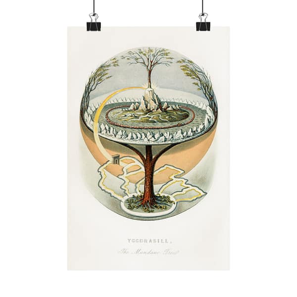 10617837967647681304_2048.jpeg Yggdrasill, The Mundane Tree - Finnur Magnusson (1859) - Vintage Art Poster Print