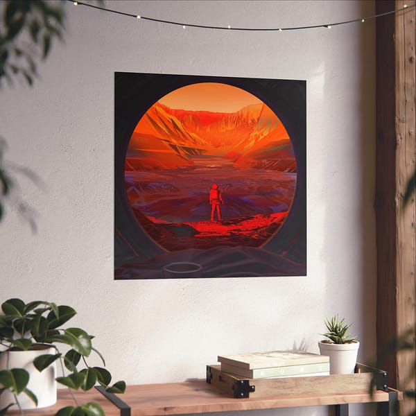 10843709046555833822_2048.jpeg Astronaut Stands on Mars - NASA (2020) - Space Age Poster Print
