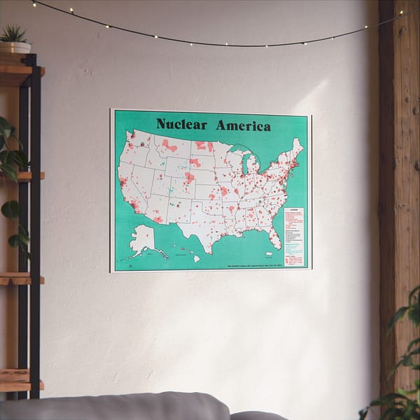 11292992914120057223_2048-1.jpeg Nuclear America - War Resisters League (1979) - Atomic Age Poster Print