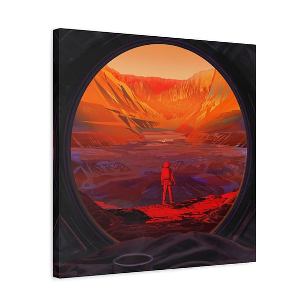 114152742477232225_2048-1.jpeg Astronaut Stands on Mars - NASA (2020) - Space Age Canvas Print
