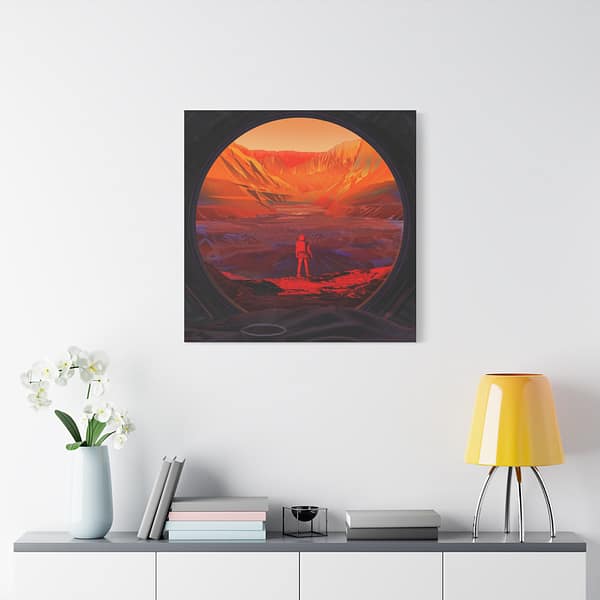 11518119977205240567_2048-1.jpeg Astronaut Stands on Mars - NASA (2020) - Space Age Canvas Print