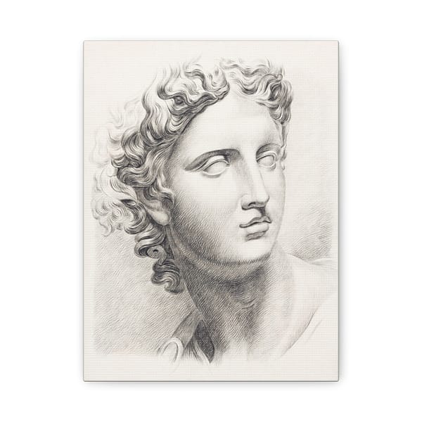 11663962688365081169_2048.jpeg Academic study of a plaster cast of an antique statue - Johannes Tavenraat (c. 1819-1888) - Vintage Art Canvas Print