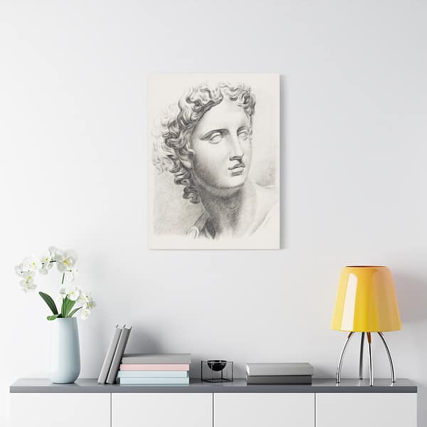 12099708734741755434_2048.jpeg Academic study of a plaster cast of an antique statue - Johannes Tavenraat (c. 1819-1888) - Vintage Art Canvas Print
