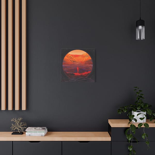12511772067363306908_2048-1.jpeg Astronaut Stands on Mars - NASA (2020) - Space Age Canvas Print