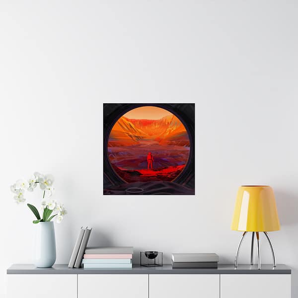 1251214449245598459_2048.jpeg Astronaut Stands on Mars - NASA (2020) - Space Age Poster Print