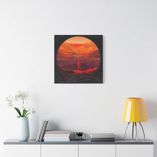 12934883472042119772_2048-1.jpeg Astronaut Stands on Mars - NASA (2020) - Space Age Canvas Print
