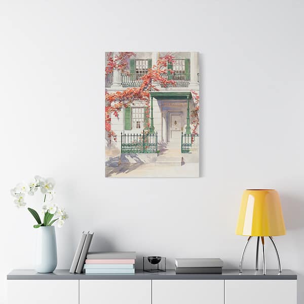 12942575619755680348_2048.jpeg Ornamental Iron - Architectural Study - Gilbert Sackerman (c. 1936) - Vintage Art Canvas Print