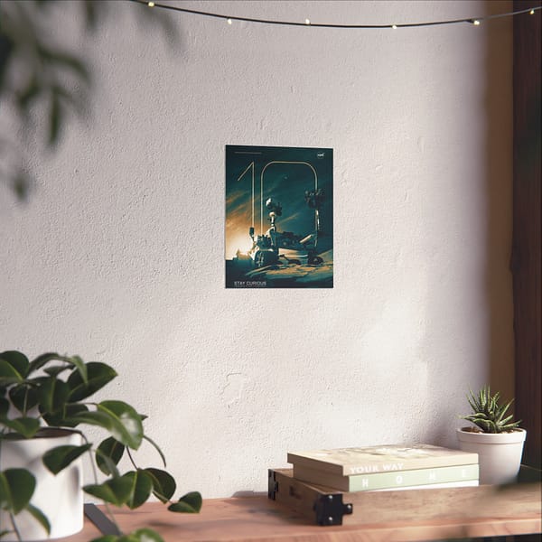 12966411294891711474_2048.jpeg Curiosity Rover - Celebrating 10 Years of Exploration - NASA (2012) - Space Age Poster Print