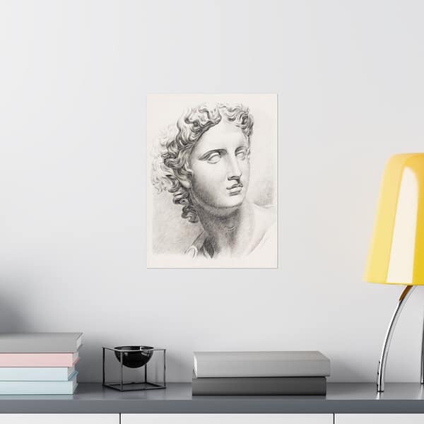 13423357501523669729_2048.jpeg Academic study of a plaster cast of an antique statue - Johannes Tavenraat (c. 1819-1888) - Vintage Art Poster Print
