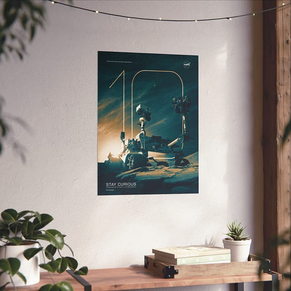 1351407904753170959_2048.jpeg Curiosity Rover - Celebrating 10 Years of Exploration - NASA (2012) - Space Age Poster Print