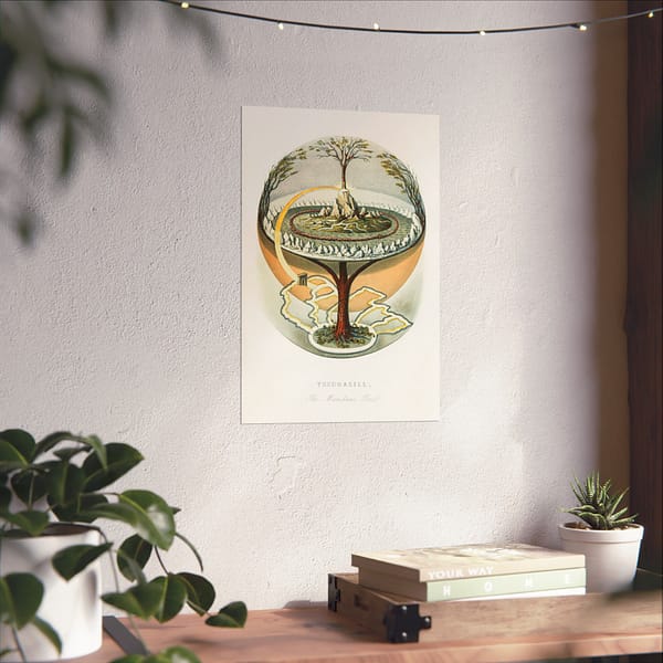1496408002875708185_2048.jpeg Yggdrasill, The Mundane Tree - Finnur Magnusson (1859) - Vintage Art Poster Print